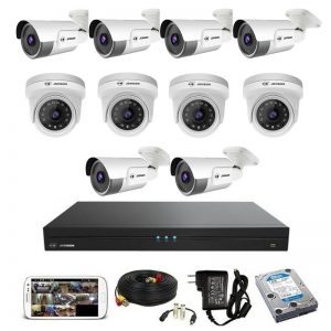 10 Pcs. Jovision 2MP IP Camera Package