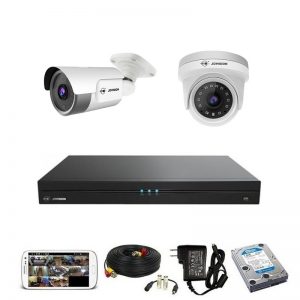 02 Pcs Jovision 2MP IP Camera Package